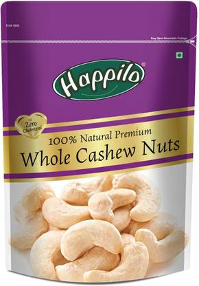 [Add 5 To Cart & Use Flipkart Axis Card] Happilo Premium Natural Whole W320 Cashews  (200 gx5)