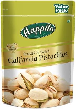 [Flipkart Grocery] Happilo Premium Californian Roasted & Salted Pistachios Value Pack Pistachios  (500 g)