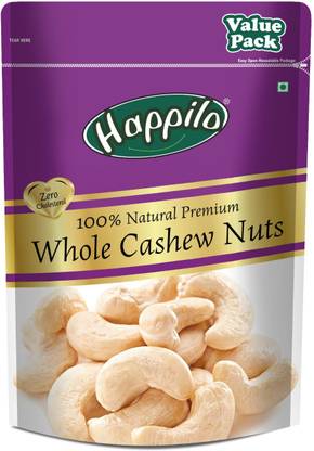 [Pay Via Paytm] Add 5 Happilo 100% Natural Premium Whole Kaju W320 / Cashews  (500 g x 5 = 2.5kg)