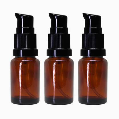 nsb herbals Amber Glass Bottle + Lotion Pump for Essential ...