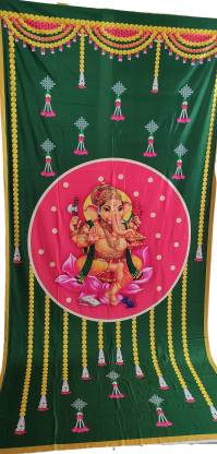 Maxmi4U Ganesh Backdrop Cloth For Pooja Decoration Altar Cloth Price in  India - Buy Maxmi4U Ganesh Backdrop Cloth For Pooja Decoration Altar Cloth  online at 