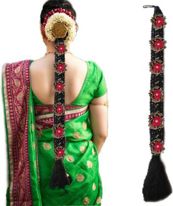Nandita South Indian hair extension easy to wear with flowers for wedding party functions Hair Extension Price in India - Buy Nandita South Indian hair extension easy to wear with flowers for Nandita South Indian hair extension easy to wear with flowers for wedding party functions Hair Extension Price in India - Buy Nandita South Indian hair extension easy to wear with flowers for