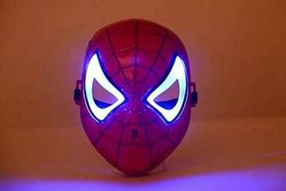 AMACO Spiderman Face Mask for kids - Avengers SuperHero Spider man Costume  Face mask with LED Light