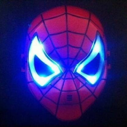 AMACO Spiderman Face Mask for kids - Avengers SuperHero Spider man Costume  Face mask with LED Light