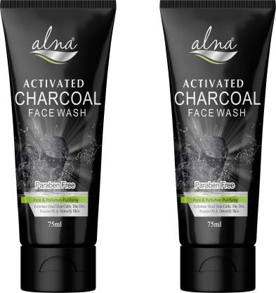Alna Care Charcoal Face wash pack of 2 Face Wash