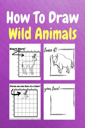 How To Draw Wild Animals - A Step by Step Coloring and Activity Book for  Kids to Learn to Draw Wild Animals: Buy How To Draw Wild Animals - A Step by