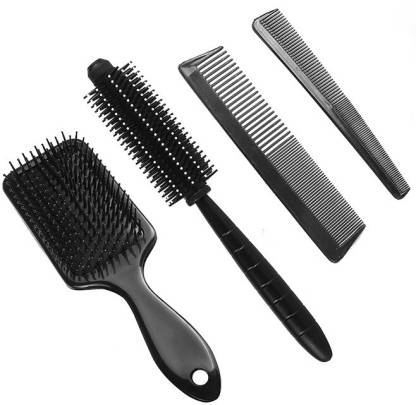 Ghelonadi Men and Women Hair Styling Comb Set Hairbrush for Long Thick Thin  Curly Natural Hair Scalp Massage Combs Color_Black Set of 4 - Price in  India, Buy Ghelonadi Men and Women