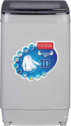[For HDFC Bank Credit Card] ONIDA 6.5 kg with Hydraulic Soft Close Glass Lid Fully Automatic Top Load Washing Machine Grey  (T65CGN1)