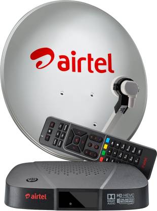 Airtel Digital TV HD Set Top Box | 6 Months Hindi Family Sports Kids Pack  With 6 Month FTA Pack (Only For North India)+ Recording Feature + Free  Standard Installation Price in