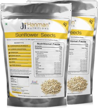 Hanman Nutritions Sunflower Seeds, Sunflower Seeds for Eating, Sunflower  Seeds for Hair Growth, Organic Pumpkin Seeds, Raw Sunflower Seeds for  Eating | Diet Food | Healthy Snack Sunflower Seeds Price in India -