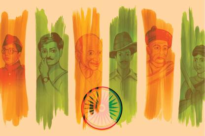 Sticker Wall Poster|Freedom Fighter Of India|Famous Personalities ...