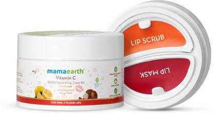 MamaEarth Vitamin C 100% Natural Lip Care Kit With L