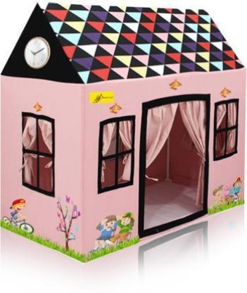 Enfudid Playhouses Tent for Girls Boys Kids Play House Castle Tent Toys with Roll-up Door and Windows Dessert House and Small Tree House Tent Best Gift for 1-8 Years Old Children Boys Girls 