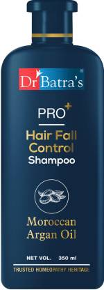 Dr Batra’s PRO+ Hair Fall Control Shampoo| Enriched with Moroccan Argan Oil, Thuja Extracts| Strengthens hair from the roots| Sulphate, Paraben, Silicone Free  (350 ml)
