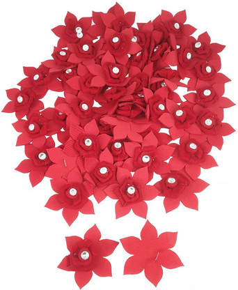 50pcs Red Rose Flowers Pressed Flower Real Dried Flower for DIY Art Craft Card Making 