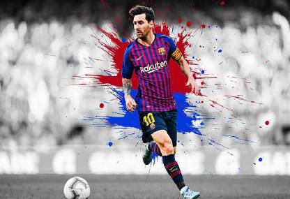 Smoky Design soccer lionel messi fc barcelona wallpaper Paper Poster Price  in India - Buy Smoky Design soccer lionel messi fc barcelona wallpaper  Paper Poster online at 