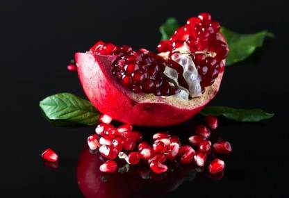 Smoky Design fruits pomegranate fruit wallpaper Paper Poster Price in India  - Buy Smoky Design fruits pomegranate fruit wallpaper Paper Poster online  at 