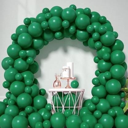 100 x 12" Green High Quality Latex Balloons Party Decorations Birthday Baloons