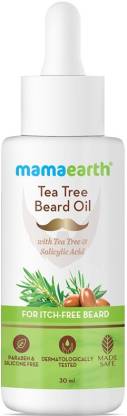 MamaEarth Tea Tree Beard Oil With Tea Tree and Salicylic Acid For Itch,Free Beard