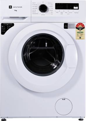[For UPI Users] realme TechLife 7 kg Garment Sterilization, 5 Star Fully Automatic Front Load with In-built Heater White