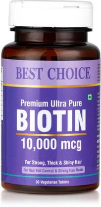 BEST CHOICE Biotin 10000 mcg for Hair Growth,Hair Fall ...