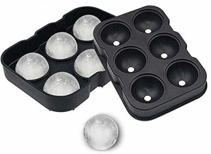 Ice Cube Mould,Ice Cube Trays Mould Reusable Silicone Large Maker with Lid 6 Trays for Whiskey Cocktails Beverages 3pcs 