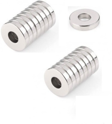 N52-8mm*3mm*3mm-with hole Neodymium Magnet Nickel/Copper Ring Magnet 