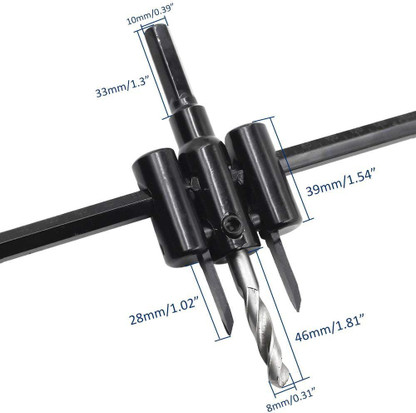 uptodatetools Adjustable Hole Saw 30mm 