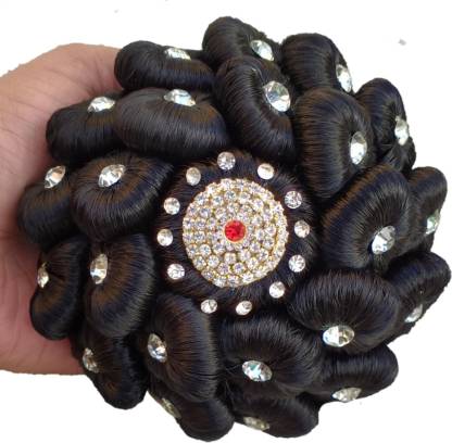MX WOMEN HAIR STYLE Indian Wedding Juda Accessories With Stone Work For  Women & Girls Hair Extension Price in India - Buy MX WOMEN HAIR STYLE Indian  Wedding Juda Accessories With Stone