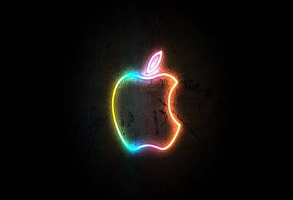 Smoky Design apple inc logo dark background neon glow wallpaper Poster  Price in India - Buy Smoky Design apple inc logo dark background neon glow  wallpaper Poster online at Flipkart.com