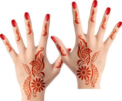 Apcute Mehindi Stencil Paper Full Hand Set Of 2 Piece Henna Stencil Premium Design Price In India Buy Apcute Mehindi Stencil Paper Full Hand Set Of 2 Piece Henna Stencil Premium Design Online