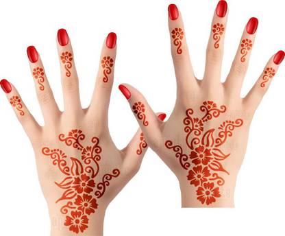 Apcute Mehandi Henna Temperory Tattoo Design Stencils Sticker For Hand Price In India Buy Apcute Mehandi Henna Temperory Tattoo Design Stencils Sticker For Hand Online In India Reviews Ratings Features
