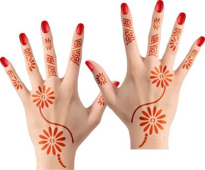 Apcute Mehandi Henna Temperory Tattoo Design Stencils Sticker For Hand Price In India Buy Apcute Mehandi Henna Temperory Tattoo Design Stencils Sticker For Hand Online In India Reviews Ratings Features