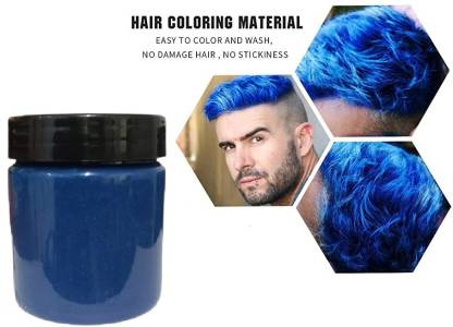 GFSU TEMPORARY HAIR BLUE COLOR WAX STYLE CREAM HAIR , BLUE - Price in India,  Buy GFSU TEMPORARY HAIR BLUE COLOR WAX STYLE CREAM HAIR , BLUE Online In  India, Reviews, Ratings