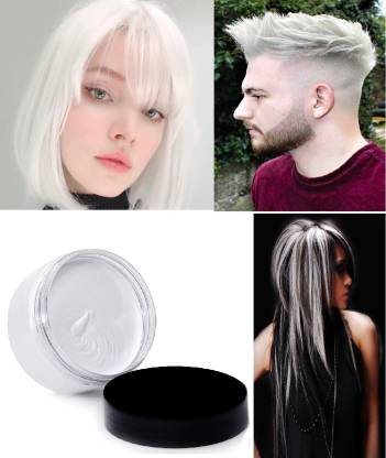 MYEONG Best Instant Hairstyle Temporary Hair Color White Wax for Men and  Women Hair Wax , White - Price in India, Buy MYEONG Best Instant Hairstyle  Temporary Hair Color White Wax for