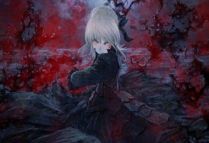 1X5sc8cz type moon fate series saber alter anime girls wallpaper Poster  Paper Print - Decorative posters in India - Buy art, film, design, movie,  music, nature and educational paintings/wallpapers at 