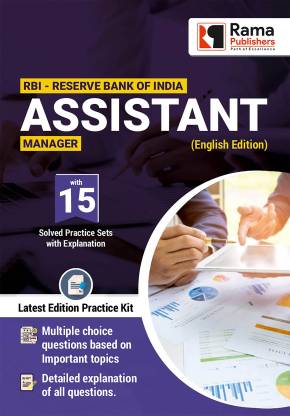 RBI Assistant Manager 15 Practice Sets And Solved Papers Book For Exam With Latest Pattern And Detailed Explanation By Rama Publishers