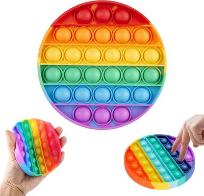 Zyozi Pop Big Size Bubble Its Pops Circle Round Rainbow Popits Fidget Pack 1 Price In India Buy Zyozi Pop Big Size Bubble Its Pops Circle Round Rainbow Popits Fidget Pack