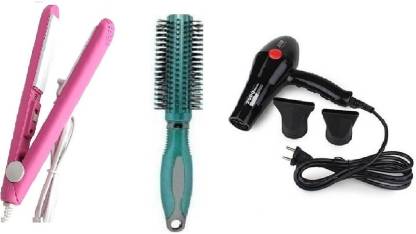 J & F HaIr Styling Roller Comb With Mini Hair Straightner & CH Hair Dryer  Price in India - Buy J & F HaIr Styling Roller Comb With Mini Hair  Straightner &