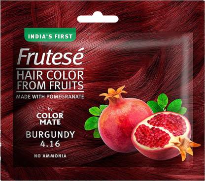 COLOR MATE Frutesé Hair Color Fruits based hair color with conditioning  formula||Pack of 15 , Burgundy - Price in India, Buy COLOR MATE Frutesé Hair  Color Fruits based hair color with conditioning