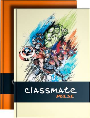Classmate Pulse All Purpose Journal Notebooks: A5, Hard Cover, Ruled, 192 Pages (Pack of 2)