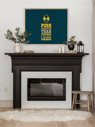 Floater Framed Canvas Gyam Art Wall Print Poster 22x22 Inch - NW-306 Canvas Art