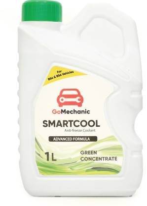 GoMechanic Smartcool Coolant Antifreeze Green Concentrate 1:3 For Passenger & Commercial Cars Coolant  (1 L, Pack of 1)