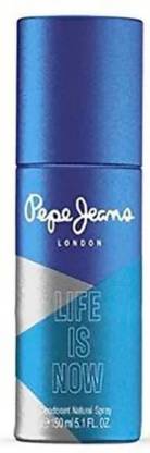 Pepe Jeans life is now men deo 150ml Body Spray  –  For Men  (150 ml)