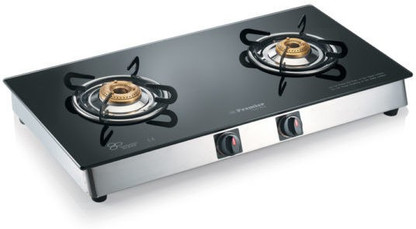 glass top stove black