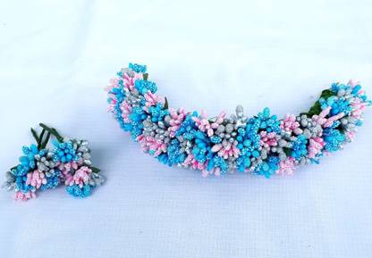 PK Accessories Pink,Silver and Skyblue Veni/Hair Accessories/Gajara/Floral Accessories Hair Accessory Set Price in India - Buy PK Accessories Pink,Silver and Skyblue Veni/Hair Accessories/Gajara/Floral Accessories Hair Accessory Set online at PK Accessories Pink,Silver and Skyblue Veni/Hair Accessories/Gajara/Floral Accessories Hair Accessory Set Price in India - Buy PK Accessories Pink,Silver and Skyblue Veni/Hair Accessories/Gajara/Floral Accessories Hair Accessory Set online at