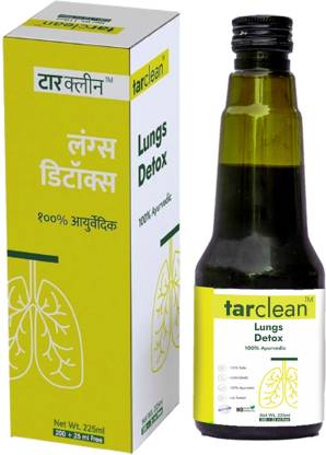 Le-vanza Food & Herbals Tar Clean - Lungs Detox | Ayurvedic Syrup For Tar & Pollution Toxins | Sugar Free Respiratory Health | Cough | Breathlessness
