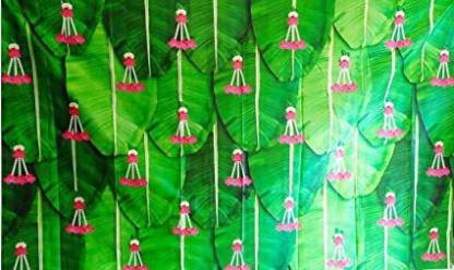 Sumangali Banana leaf Backdrop Cloth For Pooja Decoration Altar Cloth Price  in India - Buy Sumangali Banana leaf Backdrop Cloth For Pooja Decoration  Altar Cloth online at 