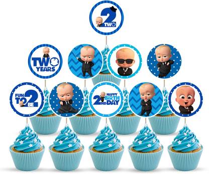 Zyozi 10 Pcs Boss Baby Cupcake Toppers 2nd Birthday Cake Decorations Cupcake Topper Price In India Buy Zyozi 10 Pcs Boss Baby Cupcake Toppers 2nd Birthday Cake Decorations Cupcake Topper Online