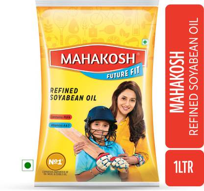 Mahakosh Refined Soyabean Oil Pouch  (1 L) at Rs. 96